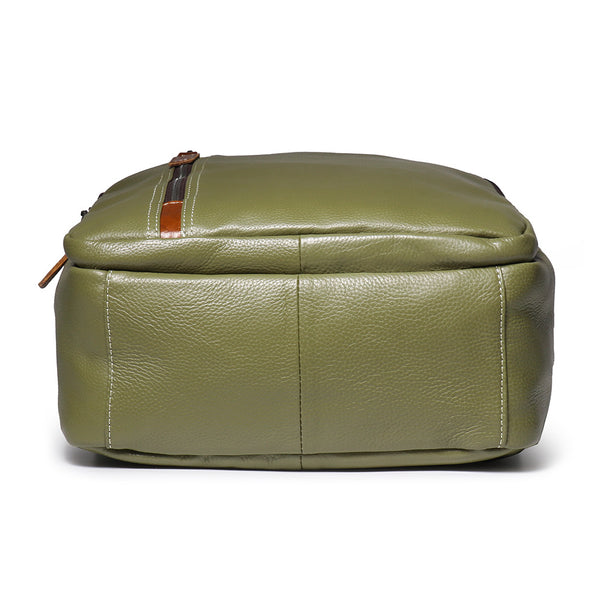 DEEPKEE original nubuck handmade full-grain genuine leather cowhide bag The Cowhide Travel Backpack #1788