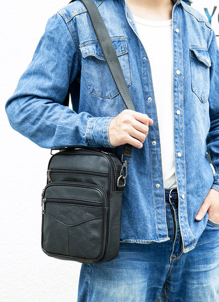 DEEPKEE original nubuck handmade full-grain genuine leather cowhide bag Genuine Leather Vintage Cowhide Crossbody Bag #6042