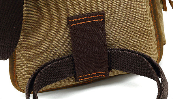 DEEPKEE original nubuck handmade full-grain genuine leather cowhide bag Outdoor Cycling Leg Bag #6001