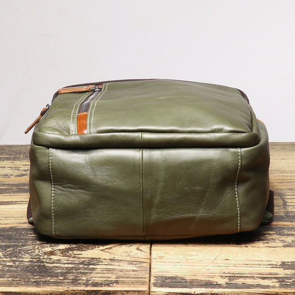 DEEPKEE original nubuck handmade full-grain genuine leather cowhide bag The Cowhide Travel Backpack #1788