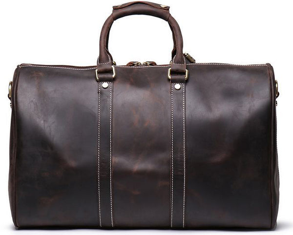 DEEPKEE original nubuck handmade full-grain genuine leather cowhide bag Oswald Trip Bag No.30196
