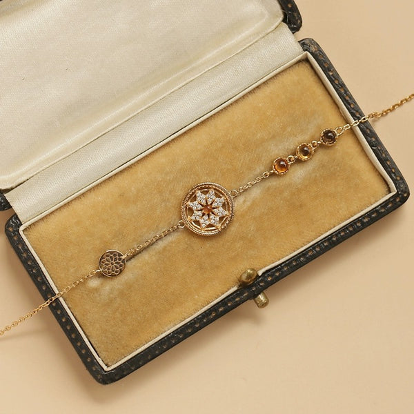 DEEPKEE original nubuck handmade full-grain genuine leather cowhide bag Vintage Temperament Bracelet #45869