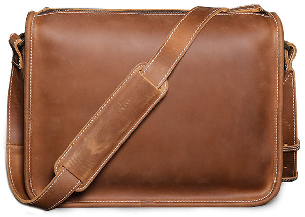 DEEPKEE original nubuck handmade full-grain genuine leather cowhide bag The Kasilof DEEPKEE HANDMADE LEATHER #9017