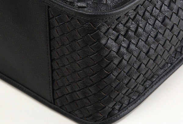 DEEPKEE original nubuck handmade full-grain genuine leather cowhide bag With Braided Edges, Leather Briefcase #SE9203_5