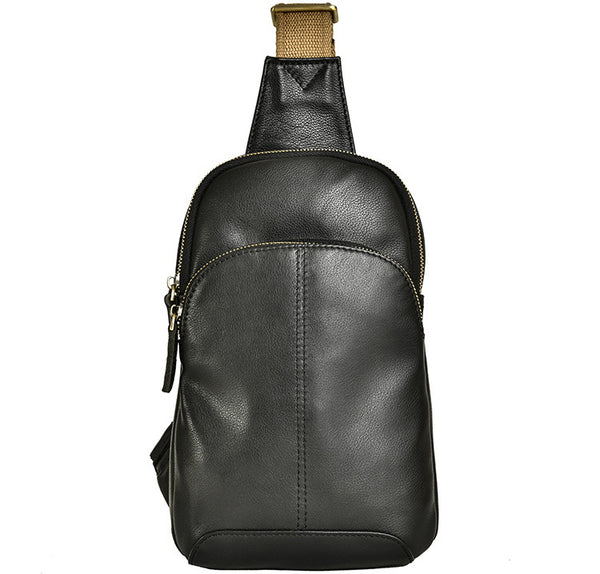 DEEPKEE original nubuck handmade full-grain genuine leather cowhide bag Leather Fitted Sling Bag No.3393