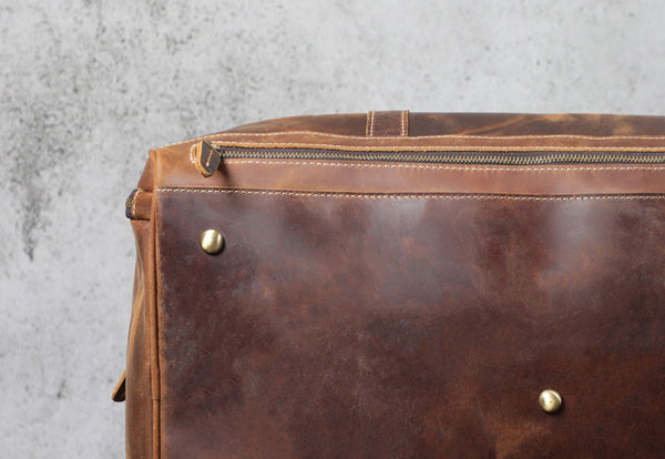 DEEPKEE original nubuck handmade full-grain genuine leather cowhide bag 1234567890