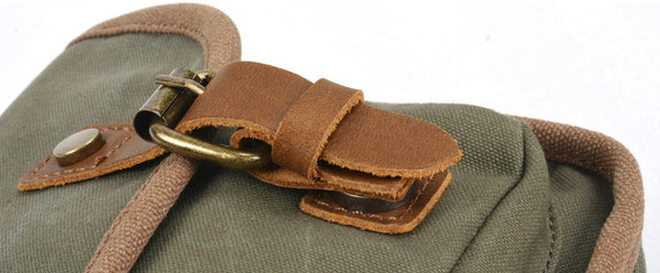 DEEPKEE original nubuck handmade full-grain genuine leather cowhide bag DEEPKEE HANDMADE LEATHER® Canvas photography bag #5149ND