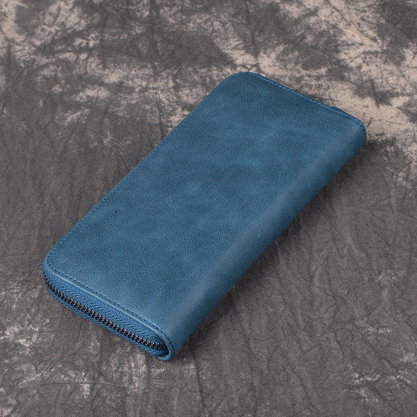 DEEPKEE original nubuck handmade full-grain genuine leather cowhide bag DEEPKEE HANDMADE | Archaize Oiled Leather Clutches No.3315_1