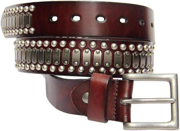 DEEPKEE original nubuck handmade full-grain genuine leather cowhide bag Deepkee Handcrafted Pin Buckle Street Heavy Industry Belt #36392