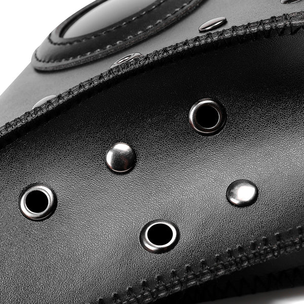 DEEPKEE original nubuck handmade full-grain genuine leather cowhide bag PLAGUED HALLOWEEN MASK #FPBM029