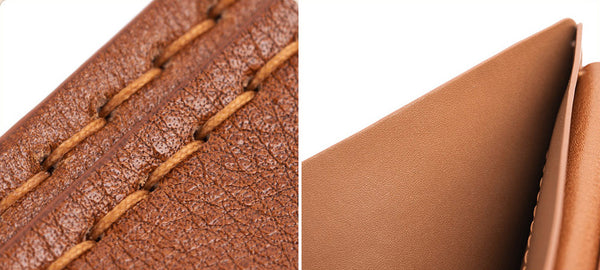 DEEPKEE original nubuck handmade full-grain genuine leather cowhide bag DIY Leather Wallet - Handmade Material Kit No.DC005