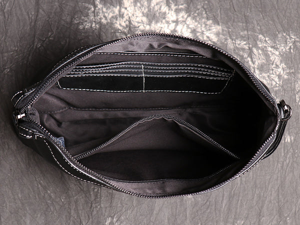 DEEPKEE original nubuck handmade full-grain genuine leather cowhide bag DEEPKEEE HANDMADE | Cecil Wrist Clutches Bag No.1088