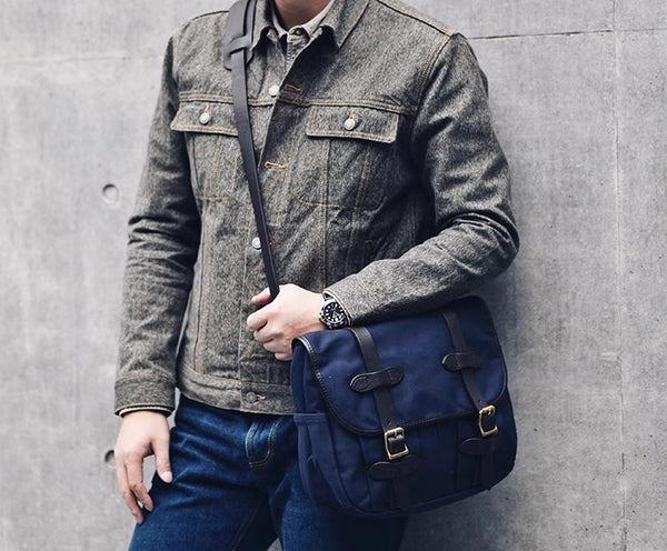 DEEPKEE original nubuck handmade full-grain genuine leather cowhide bag Portable Cycling Messenger Bags #70232