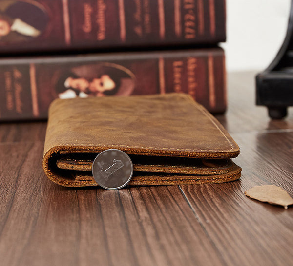 DEEPKEE original nubuck handmade full-grain genuine leather cowhide bag The Long Wallet #2043