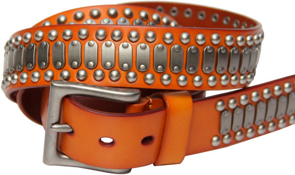 DEEPKEE original nubuck handmade full-grain genuine leather cowhide bag Deepkee Handcrafted Pin Buckle Street Heavy Industry Belt #36392