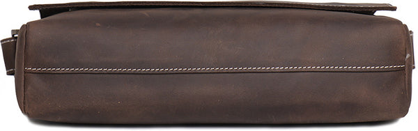 DEEPKEE original nubuck handmade full-grain genuine leather cowhide bag BASIS COWHIDE LEATHER MESSENGER BAG #30166