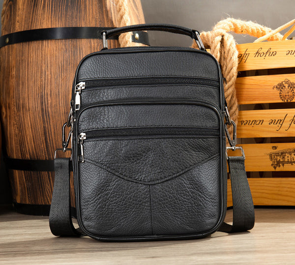 DEEPKEE original nubuck handmade full-grain genuine leather cowhide bag Genuine Leather Vintage Cowhide Crossbody Bag #6042