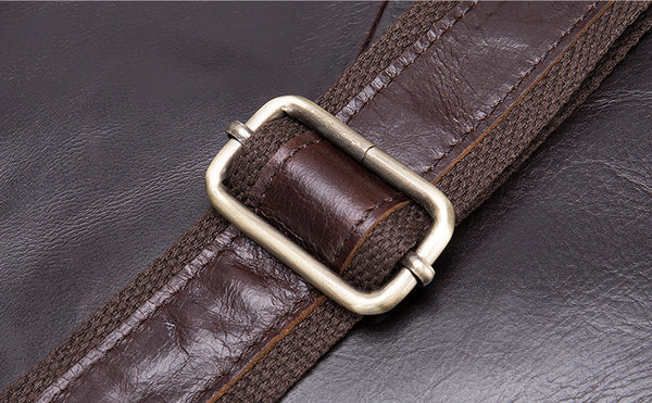 DEEPKEE original nubuck handmade full-grain genuine leather cowhide bag DEEPKEE® HANDMADE LEATHER BRIEFCASE #8942