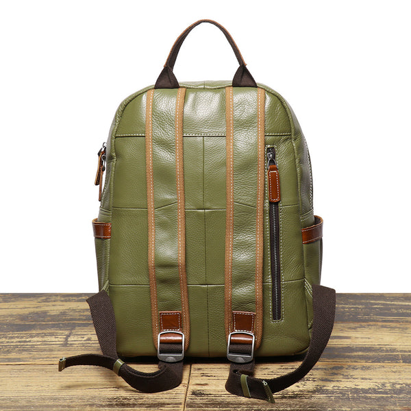 DEEPKEE original nubuck handmade full-grain genuine leather cowhide bag The Cowhide Travel Backpack #1788