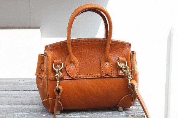 DEEPKEE original nubuck handmade full-grain genuine leather cowhide bag Handmade Faux Birkin 20 Black Leather Gold Hardware #KM-61117