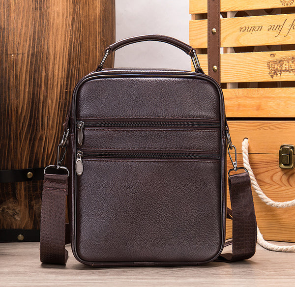 DEEPKEE original nubuck handmade full-grain genuine leather cowhide bag Deepkee Handcraft Cowhide Crossbody Side Bag #6037