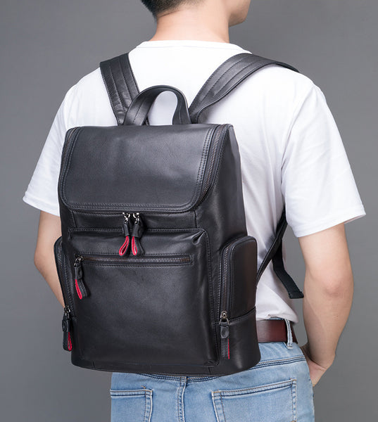 DEEPKEE original nubuck handmade full-grain genuine leather cowhide bag DEEPKEE real LEATHER Crocodile Design Style Cowhide Backpack #1269