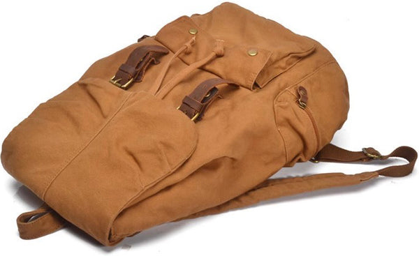 DEEPKEE original nubuck handmade full-grain genuine leather cowhide bag Outdoor Research Backpack #2105