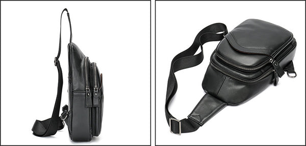 DEEPKEE original nubuck handmade full-grain genuine leather cowhide bag Deepkee Handcraft Crossbody Sling Bags #9000