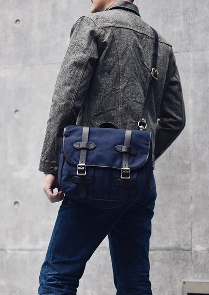 DEEPKEE original nubuck handmade full-grain genuine leather cowhide bag Portable Cycling Messenger Bags #70232