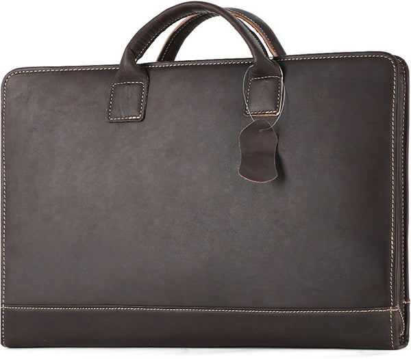 DEEPKEE original nubuck handmade full-grain genuine leather cowhide bag DEEPKEE genuine leather multifunctional briefcase 15.6 inch men's bag #2220