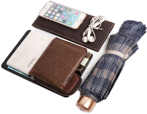 DEEPKEE original nubuck handmade full-grain genuine leather cowhide bag Buddy Sling Crossbody Bag No.30012