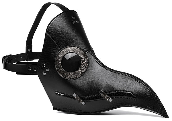 DEEPKEE original nubuck handmade full-grain genuine leather cowhide bag Halloween Horror Plague Doctor #FPBM063