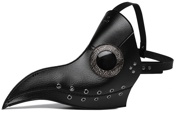 DEEPKEE original nubuck handmade full-grain genuine leather cowhide bag Halloween Horror Plague Doctor #FPBM063