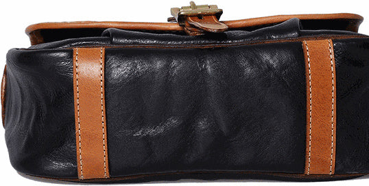 DEEPKEE original nubuck handmade full-grain genuine leather cowhide bag Literary Style Pleated, Vintage Messenger Bag No.190670