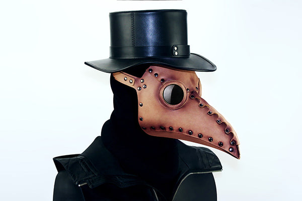 DEEPKEE original nubuck handmade full-grain genuine leather cowhide bag Deepkee Steampunk Medieval Plague Beak Mask #HG65005