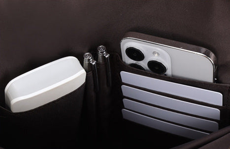 DEEPKEE original nubuck handmade full-grain genuine leather cowhide bag DEEPKEE WALKER LEATHER BACKPACK #3774