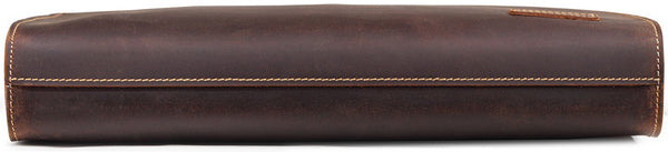 DEEPKEE original nubuck handmade full-grain genuine leather cowhide bag Slim Briefcase DEEPKEE LEATHER 2 Folio No.SF046