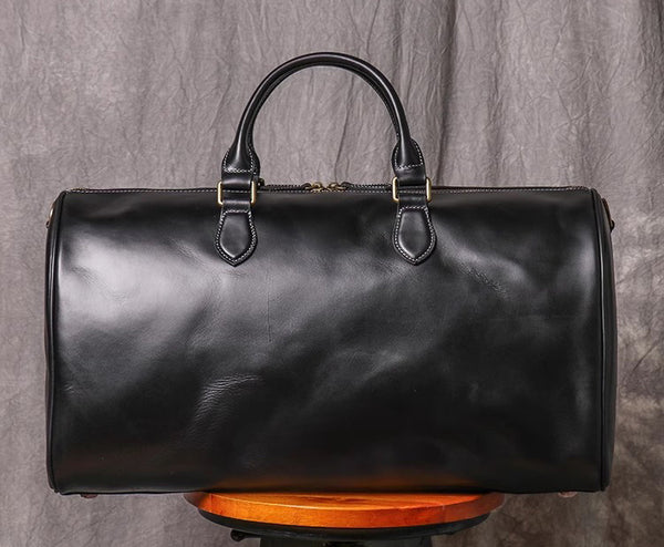 DEEPKEE original nubuck handmade full-grain genuine leather cowhide bag DEEPKEE LEATHER | Kenneth Genuine Leather Cross Duffel Bag No.30020