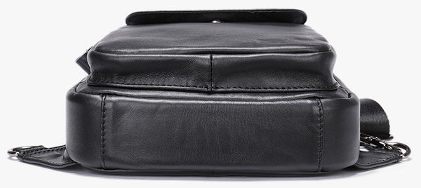 DEEPKEE original nubuck handmade full-grain genuine leather cowhide bag DEEPKEE LEATHER | Genuine Chest Crossbody Sling Bags NO.7589