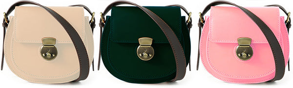 DEEPKEE original nubuck handmade full-grain genuine leather cowhide bag Colorful Saddle Bag DIY Leather Bag Kit Handmade ™ No. NYK174