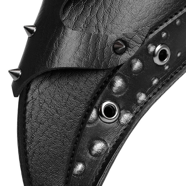 DEEPKEE original nubuck handmade full-grain genuine leather cowhide bag Deepkee Bird Mask Long PU Leather Steampunk Mask #FPBM064