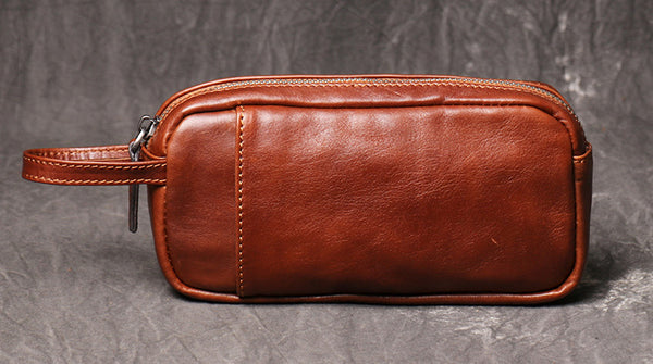 DEEPKEE original nubuck handmade full-grain genuine leather cowhide bag DEEPKEE HANDMADE | Unisex Basic Leather Clutches No.30041