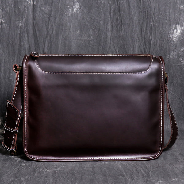 DEEPKEE original nubuck handmade full-grain genuine leather cowhide bag The Kasilof DEEPKEE HANDMADE LEATHER #9017