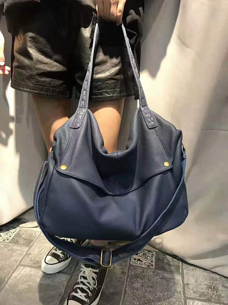 DEEPKEE original nubuck handmade full-grain genuine leather cowhide bag Handcrafted Tote Large Bag #80323