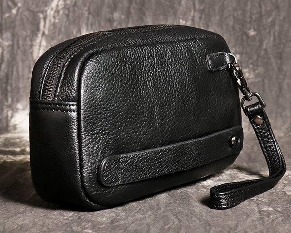 DEEPKEE original nubuck handmade full-grain genuine leather cowhide bag DEEPKEE LEATHER | Carlton Clutch Bag No.J082