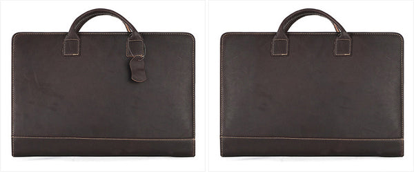 DEEPKEE original nubuck handmade full-grain genuine leather cowhide bag DEEPKEE genuine leather multifunctional briefcase 15.6 inch men's bag #2220