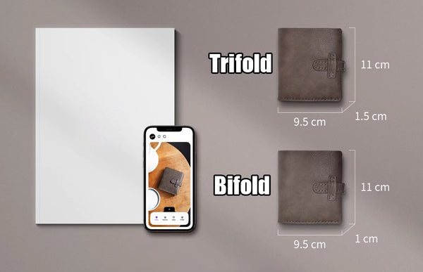 DEEPKEE original nubuck handmade full-grain genuine leather cowhide bag DIY Leather Wallet - Handmade Material Kit No.DC005