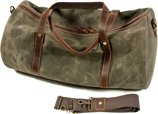 DEEPKEE original nubuck handmade full-grain genuine leather cowhide bag Urban Weekender Duffle Bag #9824