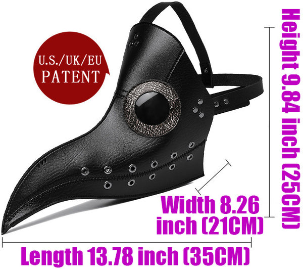 DEEPKEE original nubuck handmade full-grain genuine leather cowhide bag Halloween Horror Plague Doctor #FPBM063