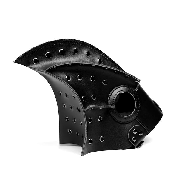 DEEPKEE original nubuck handmade full-grain genuine leather cowhide bag Gothic Cosplay Long Nose Plague Beak Mask #FPBM028